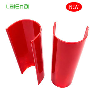 Copertura in Acrilico Rosso Personalizzata per Stazioni di Servizio, Profili in Plastica PMMA, Copertura Ignifuga per Lampade LED - Product Image 1
