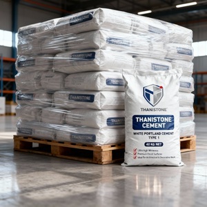 Ciment blanc de type I Exportation-Idéal pour le mélange de pigments, la fabrication de terrazzo et les produits en béton de grande valeur - Product Image 4