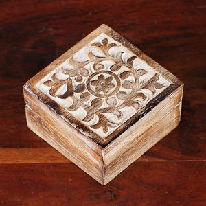 Simple Design Wooden Storage <b>Box</b> Handcrafted Design Natural Wood <b>Box</b> Mango and Acacia Wood <b>Keepsake</b> <b>Box</b> with Multiple Use - Product Image 6