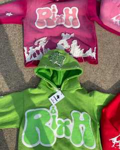 เสื้อฮู้ดบุด้วยความร้อนของ400gsm เฮฟวี่เวทมีฮู้ดสำหรับทุกเพศเทคโนโลยีคอตตอนขนแกะที่มีน้ำหนักเลือกได้ตามต้องการ - Product Image 2