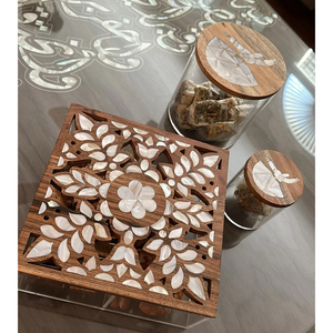 Elegant Vintage Wood Mother of Pearl Chocolate <b>Boxes</b> with Acrylic Luxury Products Mother of Pearl <b>Candy</b> <b>Boxes</b> Arabian Holiday - Product Image 3