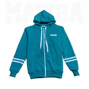 Sudadera con capucha de Invierno Polar con cremallera personalizada al por mayor, ropa de calle con logotipo personalizado de alta calidad para unisex 100% algodón - Product Image 1
