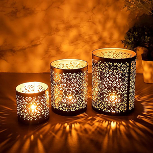 Portavelas de Metal de hierro de tamaño personalizado de la mejor calidad, vela de voz, fabricación de velas para iluminación, decoración de hogar, oficina y boda - Product Image 6