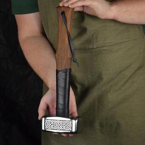 Marteau Viking Gravé, Marteau Nordique Forgé à la Main, Couteaux Marteau Personnalisés pour Cadeau Papa et Mari - Product Image 3