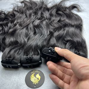 Meilleure vente en gros extensions de cheveux naturels ondulés au prix de gros. Cheveux humains non traités pour femmes - Product Image 1
