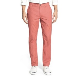 Pantalons chino en coton respirant à taille mi-haute personnalisés par le fabricant pour hommes avec couleur originale pour une utilisation en extérieur - Product Image 1
