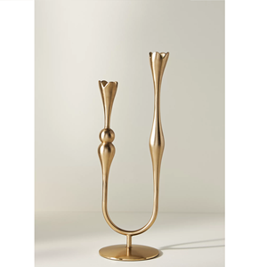 Nouveau bougeoir élégant bougeoir conique fait à la main pour la décoration de table de fête à la maison - Product Image 4