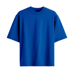 เสื้อยืดคอกลมแขนสั้นโอเวอร์ไซส์ผ้าซาตินผ้าฝ้าย100% สำหรับผู้ชายพิมพ์ลายซิลค์สกรีนไซส์ใหญ่พิเศษ220GSM - Product Image 3