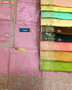 Beaux costumes brodés à la main non cousus de créateur moderne pour les femmes fêtes de style traditionnel indien à la mode - Product Image 1