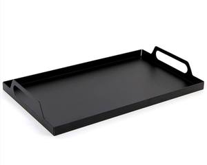 Bandeja de servicio rectangular de hierro negro Premium, vajilla elegante para servir alimentos y uso decorativo en comedores y cocinas - Product Image 3