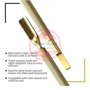 Empujador de cutículas Limpiador de uñas de doble cara de acero inoxidable Manicura Pedicura Empujadores de uñas - Product Image 2