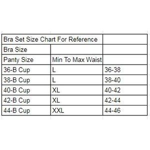 Women's Fancy <b>Bra</b> & Panty Set - <b>Blue</b> - Product Image 3