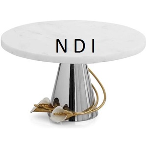 Support de serveur de gâteau rond en marbre durable de haute qualité Outils de gâteau de style unique - Product Image 1