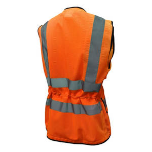 Chaleco de Seguridad Reflectante OEM con Franjas Reflectantes para Trabajo Nocturno, Alta Visibilidad, Tráfico, Construcción - Product Image 3