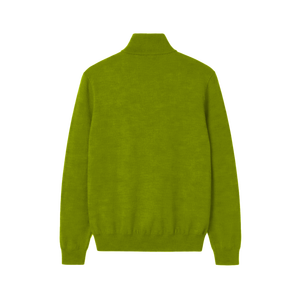 Suéter Clásico para Hombre con Cuello Alto y Cremallera, Estilo Casual Elegante, 100% Algodón Transpirable, Logotipo Frontal - Product Image 2
