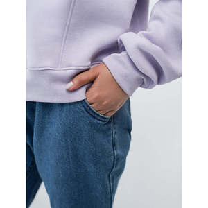 Sudadera Casual Básica para Mujer ZYANYA, Logotipo Personalizado, Sudadera con Capucha de Punto de Seda de Alta Calidad, Bordada, Transpirable para Otoño - Product Image 4