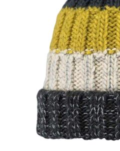 Custom Winter Knit <b>Beanie</b> Hat Black <b>Yellow</b> Grey With Pom Pom Thick Warm Soft Wool Acrylic Blend Custom Manufacturer Unisex Cap - Product Image 6