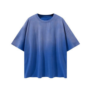 Moda Streetwear para hombre peso pesado impreso camiseta en blanco Premium Heavy 100 algodón camiseta de gran tamaño - Product Image 2