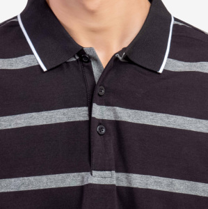 Men's High Quality Quick Dry Breathable Eco-Friendly Jersey Cotton Polyester Short Sleeve Shirt Custom <b>Logo</b> Solid Pattern - Product Image 2