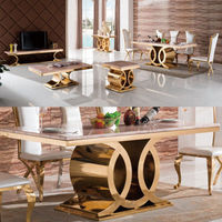 Table de luxe en acier inoxydable, meubles de maison, Design italien, dernière Table basse en verre avec tiroirs, haute qualité