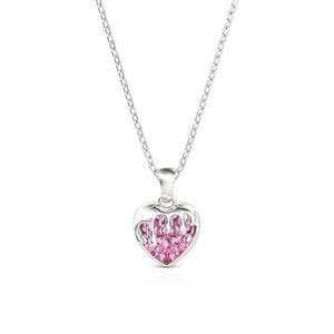 จี้สร้อยคอรูปหัวใจสีชมพู Jeulia Honey Love ทำจากเงินสเตอร์ลิง - Product Image 1