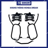 Sacs de Selle et Porte-Bagages pour Moto M-Biker Dream (Porte-Bagages Arrière + Cadre Latéral) en Acier Inoxydable, Design Cyberpunk, Fabrication CNC, Finition Pulvérisée