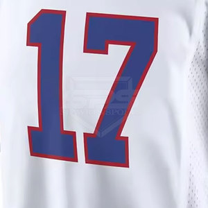Vêtements de sport Maillot de football américain de couleur unie Maillot de football américain respirant à séchage rapide en gros - Product Image 6
