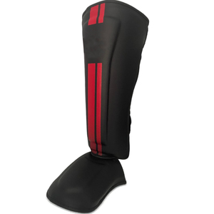 Protèges-tibias en cuir synthétique souple personnalisés REWAGE pour MMA, kickboxing et entraînement de Muay Thai, protection professionnelle - Product Image 6