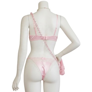 Ensemble soutien-gorge et caraco de sport côtelé sans armatures, sexy et élégant, pour femmes, avec effet minimisant pour poitrines généreuses, grande taille - Product Image 2