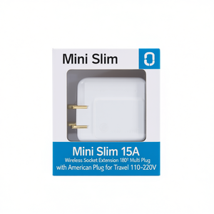 ปลั๊กพ่วงไร้สายขนาดเล็ก รุ่น Mini Slim 15A แบบ 180 ช่องเสียบ พร้อมปลั๊กแบบอเมริกัน สำหรับการเดินทาง รองรับแรงดันไฟฟ้า 110-220V - Product Image 2