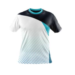 Venta al por mayor en blanco vintage diseño transpirable material de bambú poliéster mezcla propio logotipo sublimación camiseta hombres - Product Image 6