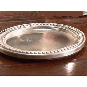 Round Shape Metal <b>Drink</b> Serving <b>Coaster</b> With Holder Silver Plated <b>for</b> Hotel & Restaurant <b>Drinks</b> Serving <b>Coaster</b> - Product Image 2