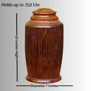 Hermoso diseño de madera con urna de cremación de metal con colores y tamaños personalizados para el hogar a precios al por mayor - Product Image 3