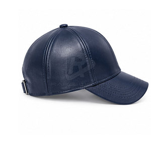 Chapeau en cuir lisse pour homme, décontracté, en cuir véritable, pour l'extérieur, avec sangle réglable, sur mesure, prix de gros - Product Image 4