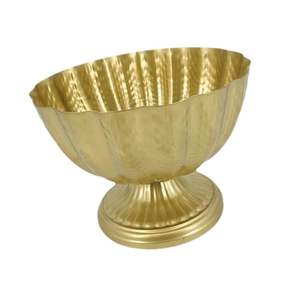 <b>Art</b> <b>Deco</b> Golden Iron Handmade High Quality Rust Resistant Eco-Friendly Large Tabletop Flowerpot Bowl Luxury Hotel Homestay <b>Vase</b> - Product Image 6