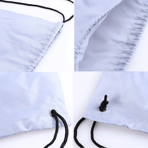 กระเป๋าเป้สะพายหลังแบบรูดซิปออกแบบได้ตามที่ต้องการกระเป๋าผ้าใบสีสันสดใสแบบมีซิปพิมพ์โลโก้ - Product Image 4