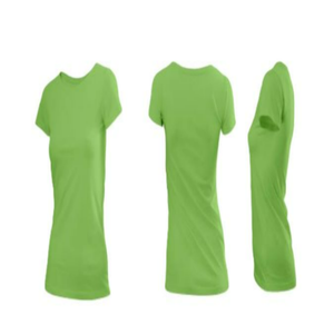 T-shirts décontractés pour femmes en coton biologique 100% à manches courtes, couleur orange, motif uni, séchage rapide, respirant, écologique, tricot lavé - Product Image 6