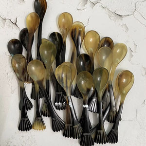 Cuchara de Cuerno de Búfalo Natural, Hecha a Mano y Pulida, Perfecta para Servir Especias, Condimentos o como Decoración de Mesa, Alta Calidad - Product Image 1