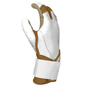 Guantes de bateo de béisbol y softbol de cuero genuino transpirables de tacto suave Guantes de bateo suaves unisex de Venta caliente - Product Image 5