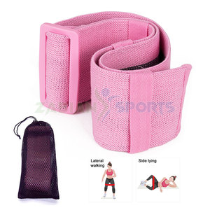 Venta al por mayor logotipo personalizado Yoga gimnasio banda de ejercicio bajo MOQ tejido de poliéster bucle precio de fábrica botín banda de resistencia de cadera - Product Image 2