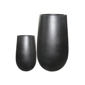 Ensemble de pots de fleurs en fibre de verre de style traditionnel de haute qualité Nouveau design pour une utilisation intérieure/extérieure Plusieurs tailles 2 pièces faites jardin - Product Image 4