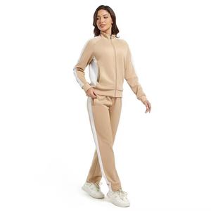 Stylish Oversized Cotton Fleece Women's 2-Piece Track Suit <b>Winter</b> Hooded Puff Printed Street & Custom Wholesale <b>Tracksuits</b> - Product Image 1