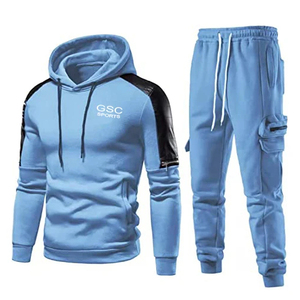 Vente en gros de survêtements d'entraînement de gymnastique et de jogging pour hommes tissu polaire de haute qualité avec impression de marque personnalisée - Product Image 1