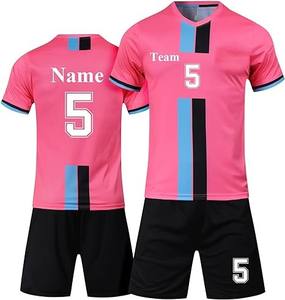 Tenues de football personnalisées par sublimation, ensembles respirants de maillot et short d'équipe, séchage rapide, kits d'entraînement de football pour hommes - Product Image 3