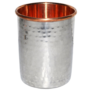 Verre à eau en cuivre pur au design admirable pour la cuisine, le bar, le whisky, le vin – Verre en cuivre à vendre - Product Image 2