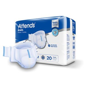 Couches absorbantes pour adultes Attends Bariatric Brief Ultimate Absorbency XL 58"-63" Protection contre l'incontinence pour hommes et femmes. Sac 20 - Product Image 1