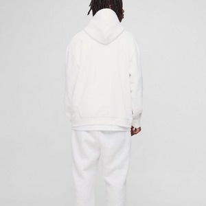 Sudadera con Capucha de Alta Calidad OEM para Hombre, Corte Cuadrado, Gruesa, de Invierno, de Algodón y Felpa, Lisa, Teñida, Talla Grande - Product Image 3