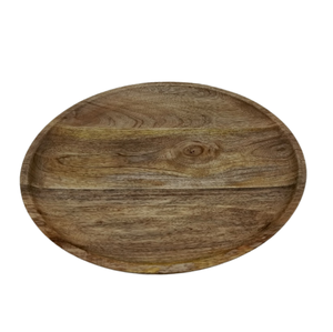 Nueva llegada placa redonda de madera pegatina esmalte tamaño estándar diseño moderno servir plato redondo para la decoración del hogar y hoteles - Product Image 2