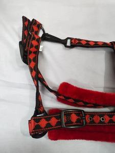 Harnais Adeefa Enterprises avec doublure en polaire, collier de tête en nylon réglable pour chevaux, rembourrage confortable pour la couronne et le nez - Product Image 5