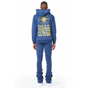 Nouveaux arrivages Vêtements décontractés Vêtements pour hommes Survêtements évasés de couleurs unies/Nouvelle mode Survêtements évasés pour hommes - Product Image 2